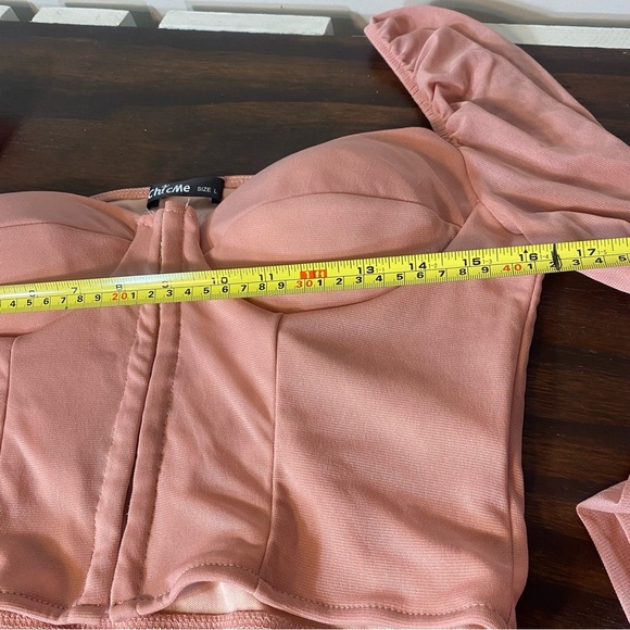 Women’s Chic Me Top Blouse Color Pink Size Large - Picture 11 of 14